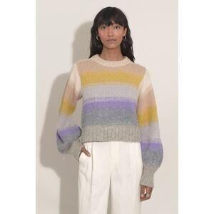 Eleven Six Joy Ombre Crew Neck Alpaca Sweater size L large